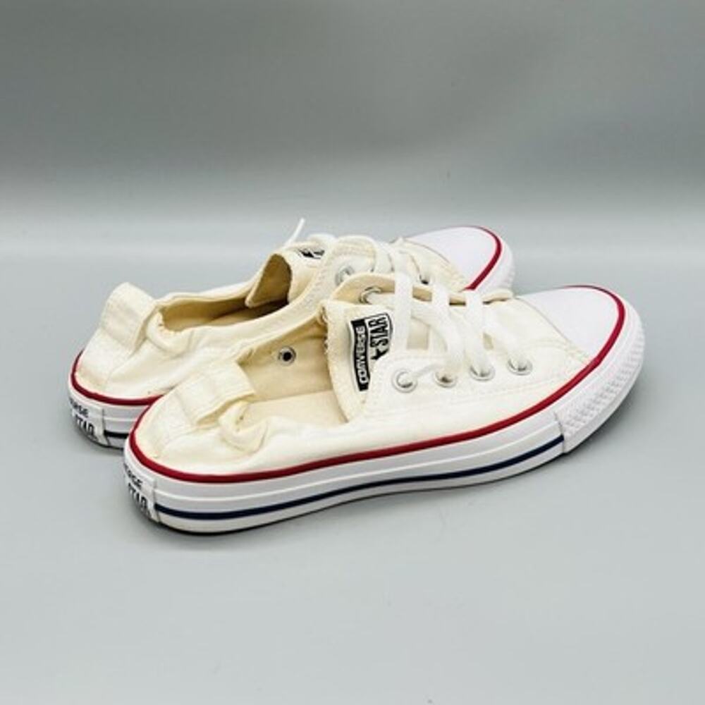 Converse Shoes Womens 7 White Chuck Taylor All Star Shoreline Slip On Sneakers - Picture 7 of 11